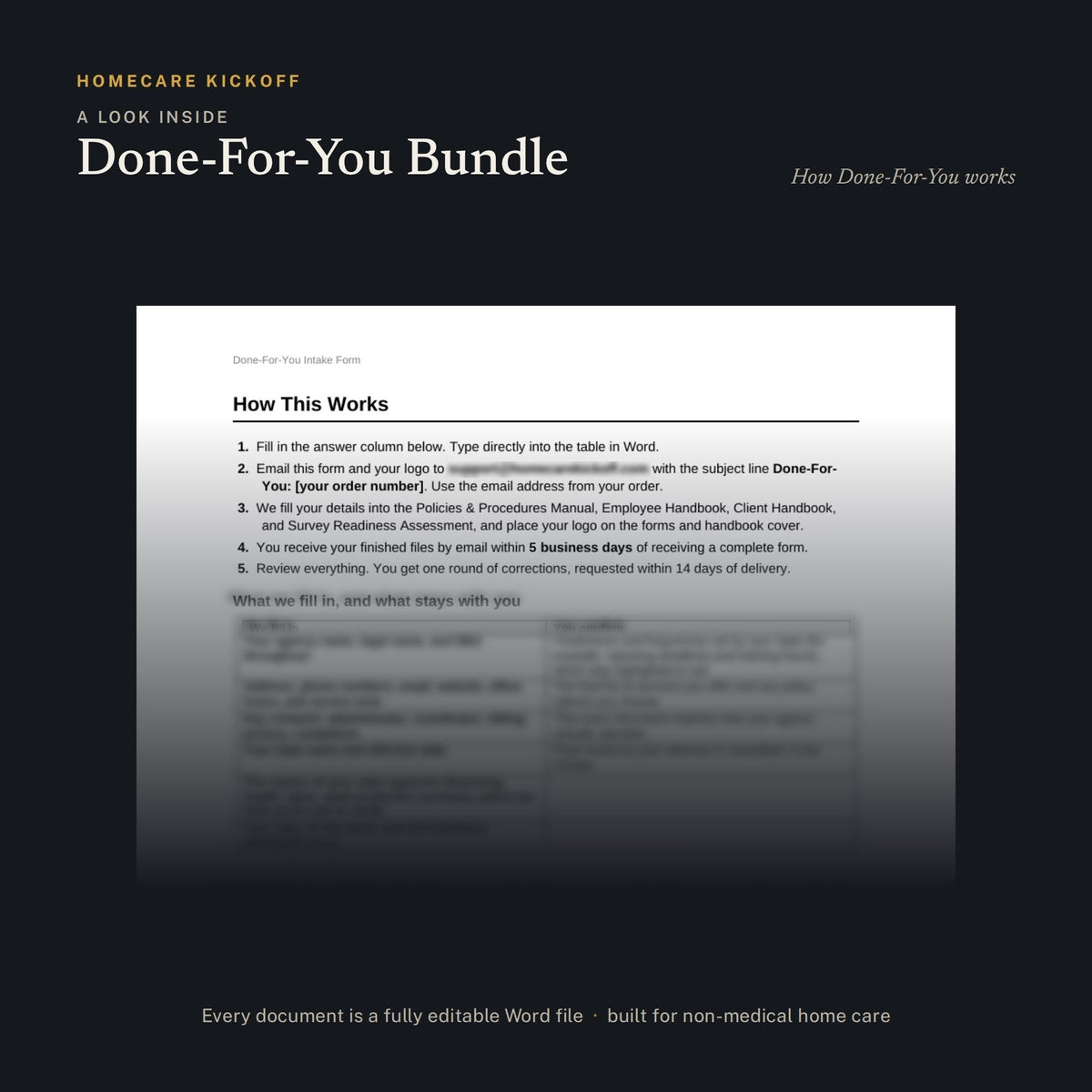 Preview of pages inside the Done-For-You Bundle